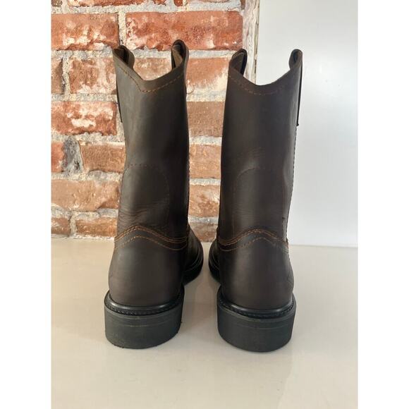 Bonanza 10 Inch Steel Toe Leather Work Boots Men’s US 8.5 EU 41.5 - Picture 4 of 9